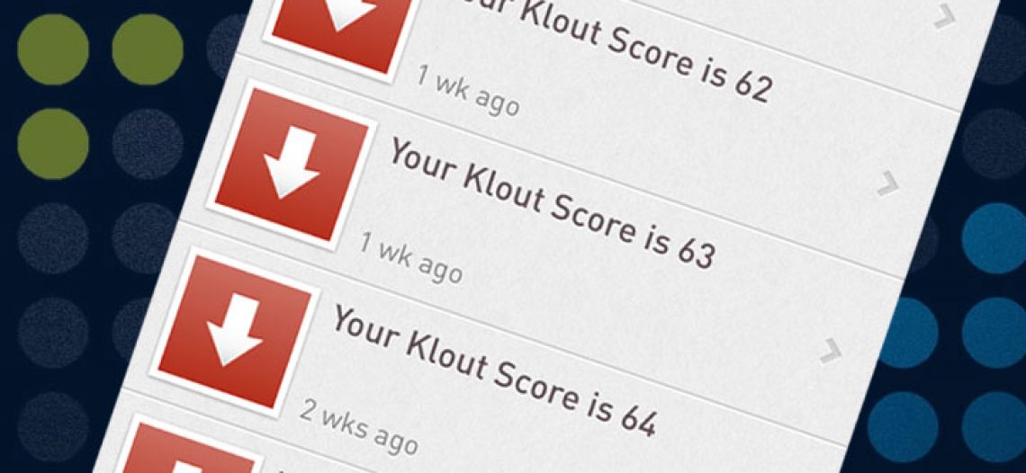 How (not) to build your Klout Score