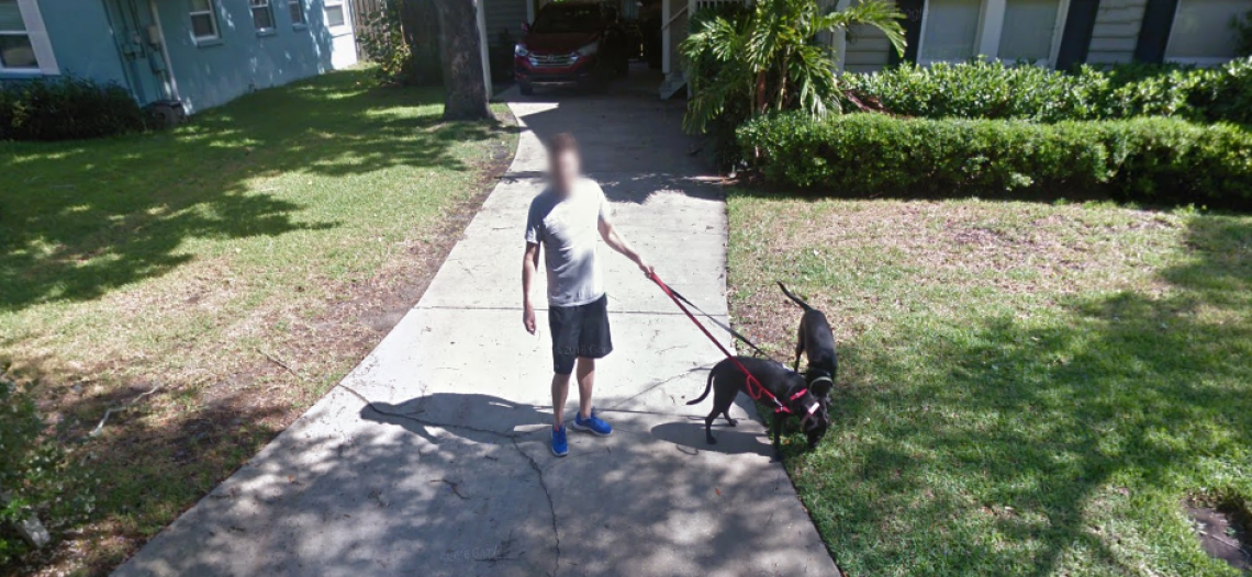 When you find yourself in Google Street View photos