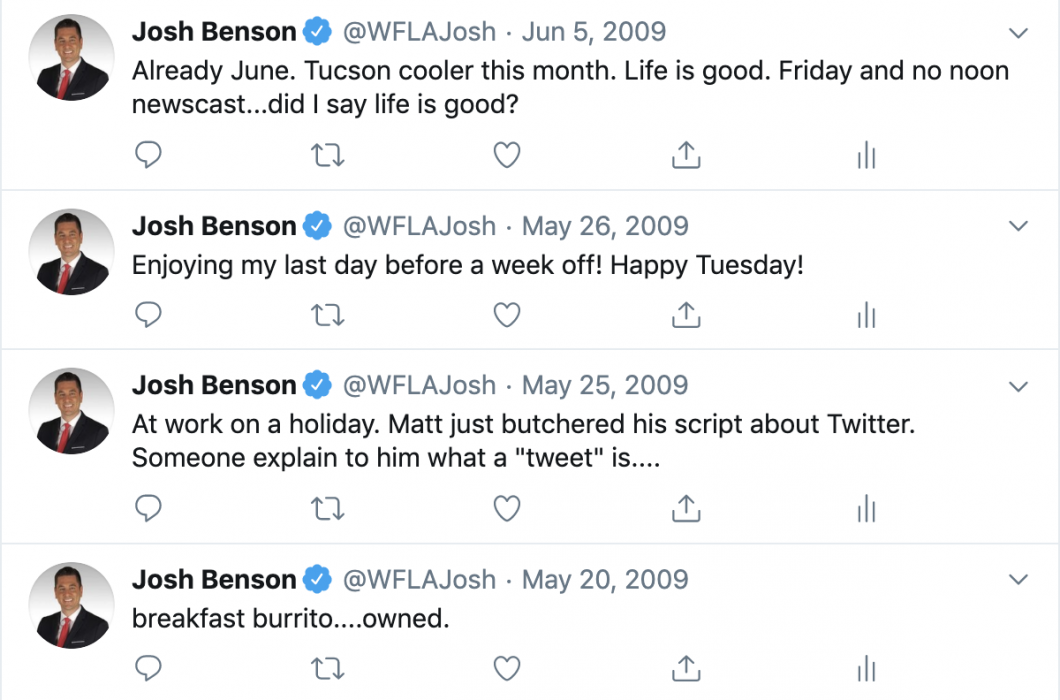 Josh Benson Twitter